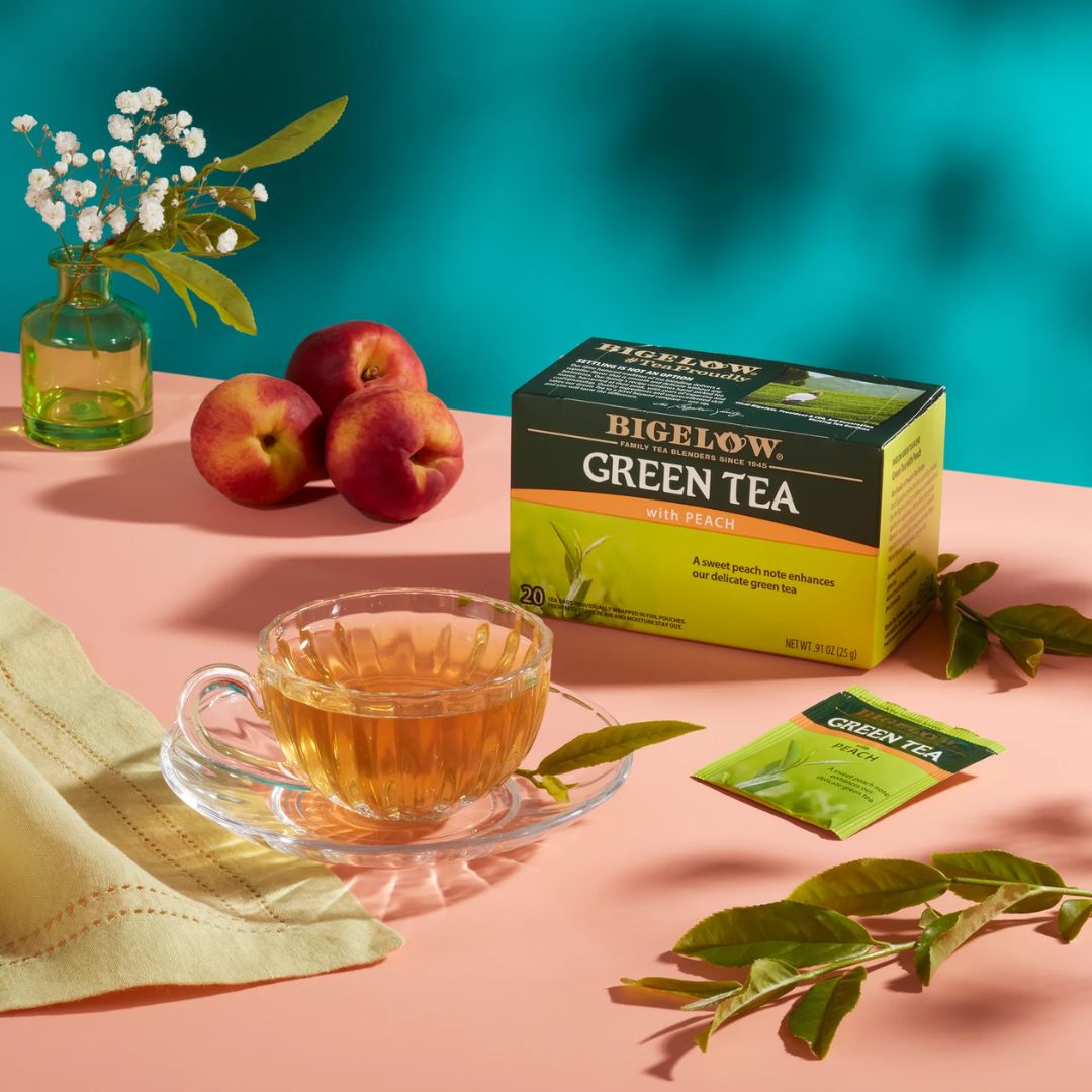 TE GREEN WITH PEACH BIGELOW 20CT - Imagen 2